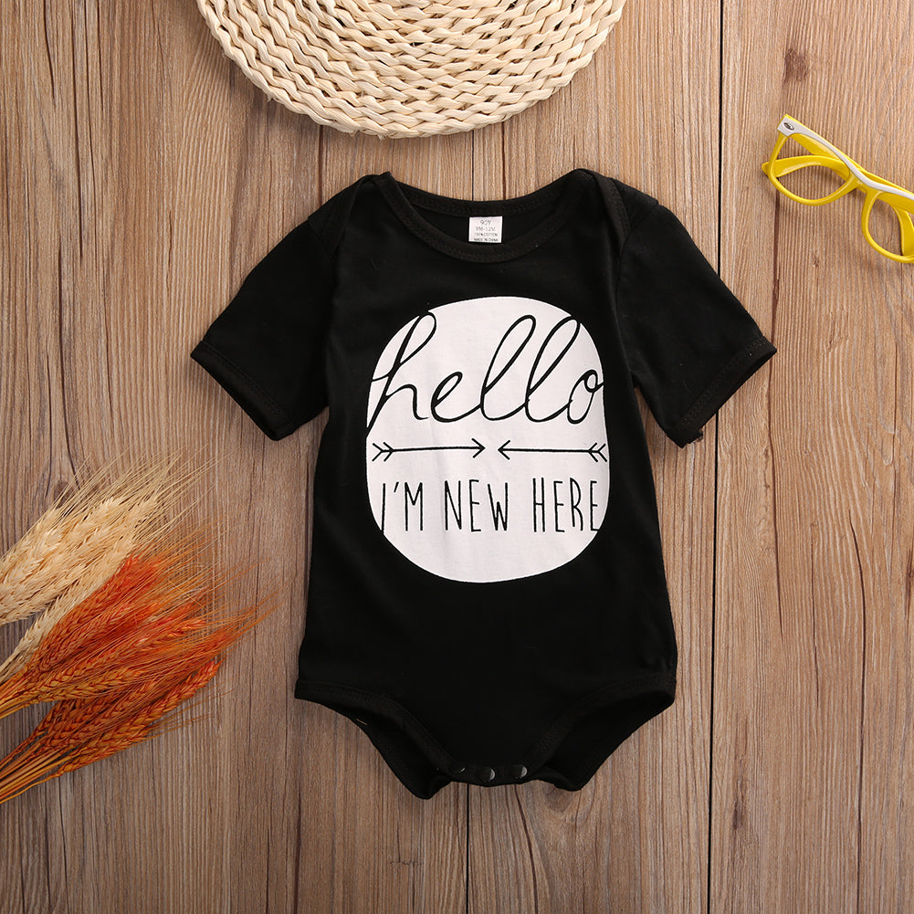 Newborn Cotton Infant Kids Baby Boy Girl Jumpsuit Bodysuit Clothes Outfit - ebowsos