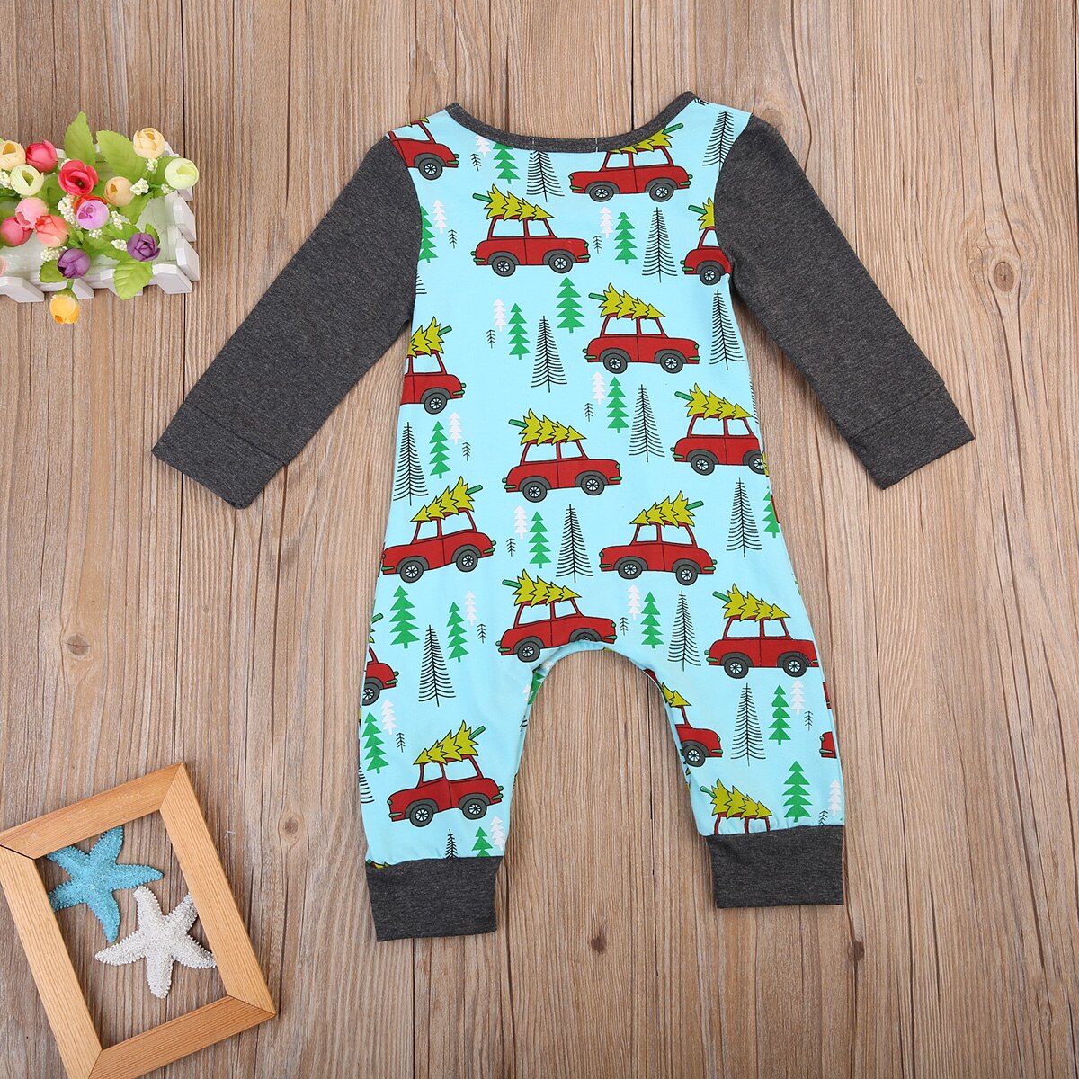 Newborn Infant Baby Boy Girl Kids Cotton Romper Jumpsuit Clothes Outfit - ebowsos