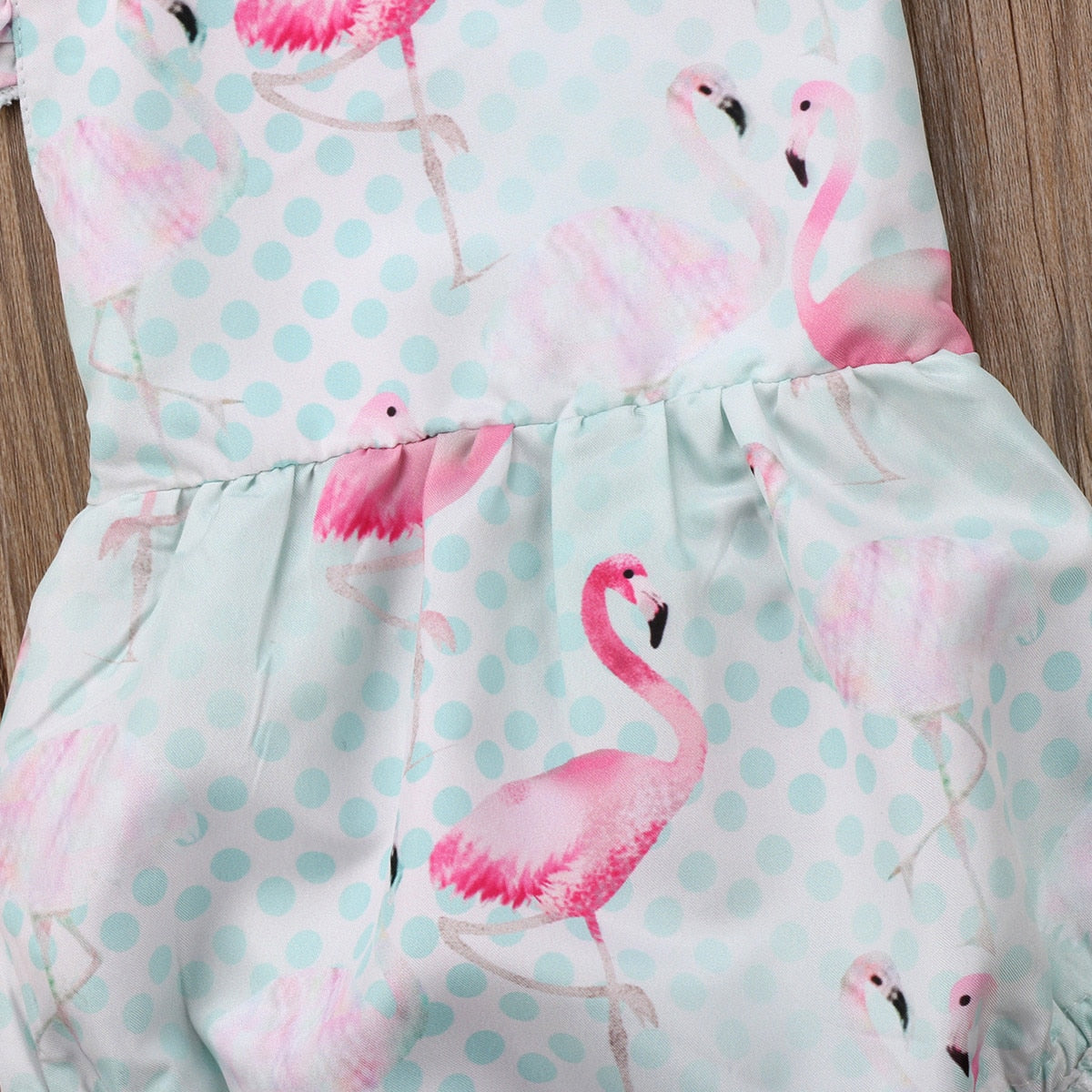 Newborn Infant Baby Girl Sleeveless Romper Flamingo Print Sunsuit Summer Jumpsuit Clothes Outfits 0-24M - ebowsos