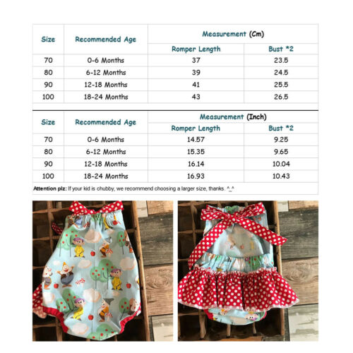 Newborn Kid Baby Girl Cotton Clothes Floral Romper Backless Jumpsuit 0-2T - ebowsos