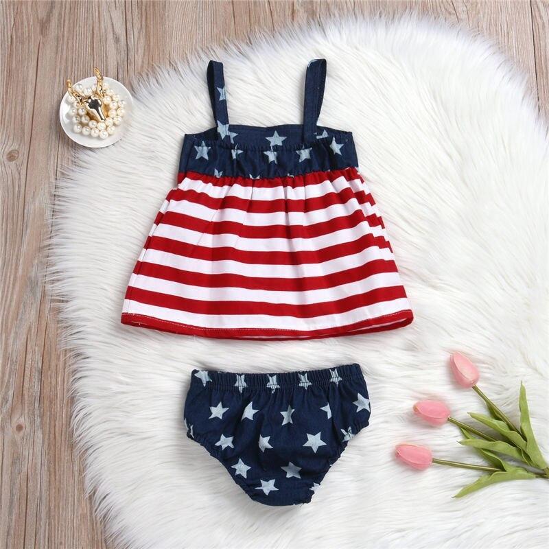 Newborn Kids Baby Girl Clothes Tops Cute Mini Sling off shoulder Dress Blouse+PP Shorts Sunsuit 2Pcs Outfit Set - ebowsos