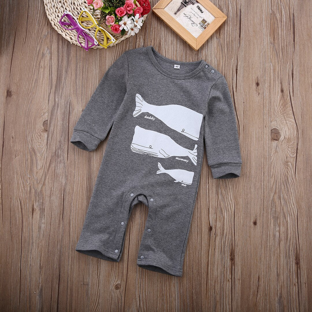 Newborn Kids Romper Infant Kids Outfits Jumpsuit Clothes Baby Boy Girl - ebowsos