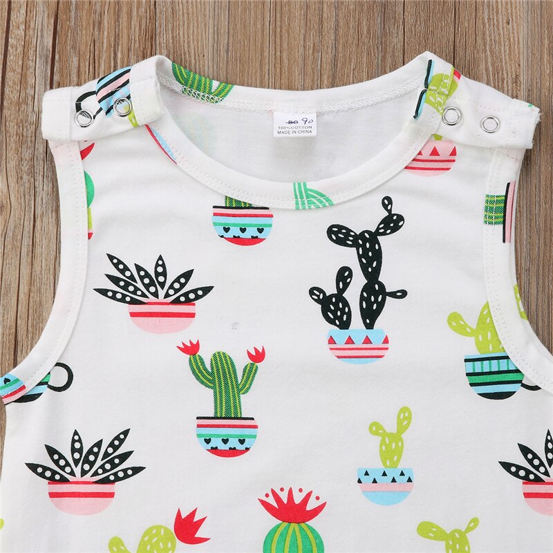 Newborn Toddler Baby Boys Girls Clothes Romper Sleeveless Cotton Casual Jumpsuit Outfits Clothing Baby Boy 0-3T - ebowsos