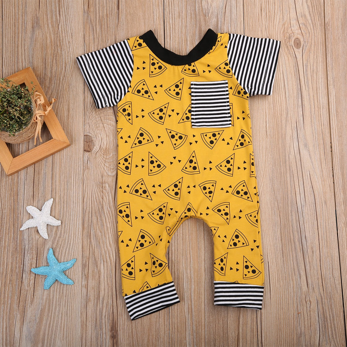 Newborn Toddler Baby Girls Boys Cookies Print One-piece Romper  Outfits - ebowsos