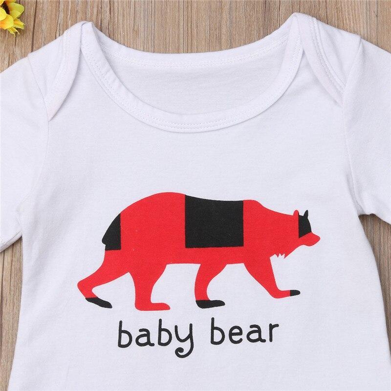 Newborn Toddler Baby Kids Cute Boys Tops Romper Plaid Pants Outfit 2Pcs Set Cotton Clothes - ebowsos