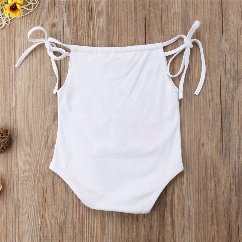 Newborn Toddler Infant Baby Girls Jumpsuit Bodysuit Clothes Outfits Playsuit Sleeveless Strap Summer Sunsuit - ebowsos