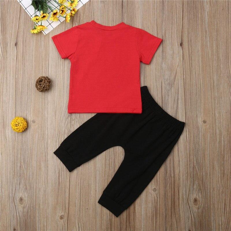 Newborn Toddler Kids Baby Boy T-shirt Tops+Long Pants 2PCS Outfits Clothes Set - ebowsos