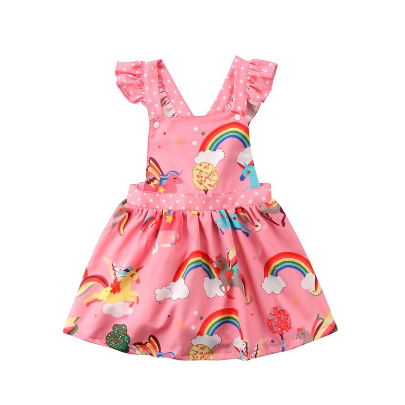 Newest Summer Kid Baby Girls Backless Party Pageant Tutu Princess Dress Kids Casual Clothes 1-6T - ebowsos