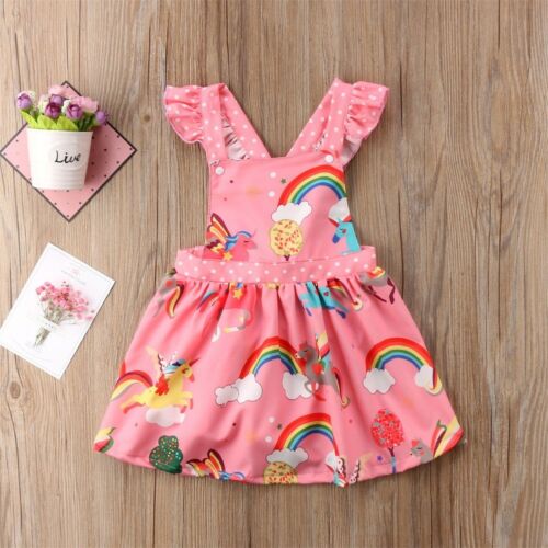 Newest Summer Kid Baby Girls Backless Party Pageant Tutu Princess Dress Kids Casual Clothes 1-6T - ebowsos