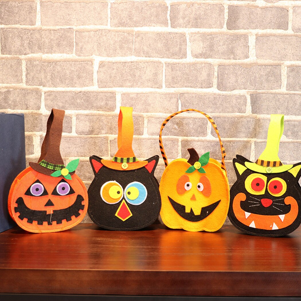 Non-Woven Tote Bag Candy Bags Halloween Gift Bag Creative Portable Novelty Trick Or Treat Party Favor Bags Gifts For Children-ebowsos