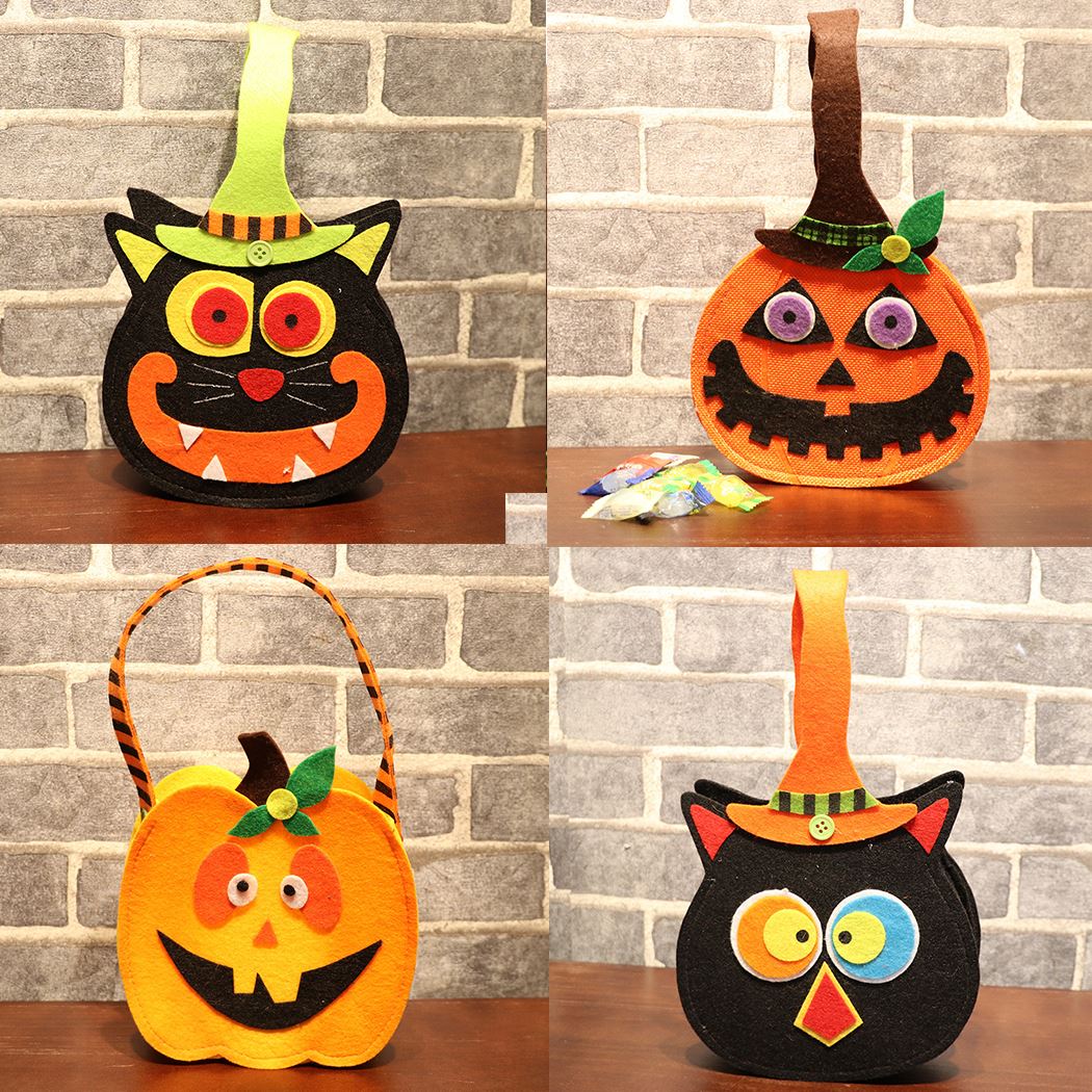 Non-Woven Tote Bag Candy Bags Halloween Gift Bag Creative Portable Novelty Trick Or Treat Party Favor Bags Gifts For Children-ebowsos