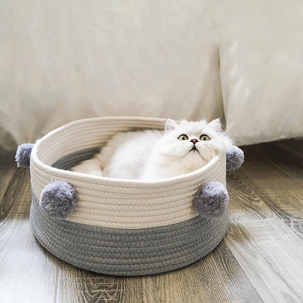 Nordic Pure Cotton Pet House Bed Creative Universal Breathable Cotton Pet Nest Pet Cave For Dog Cat Pet Supplies-ebowsos