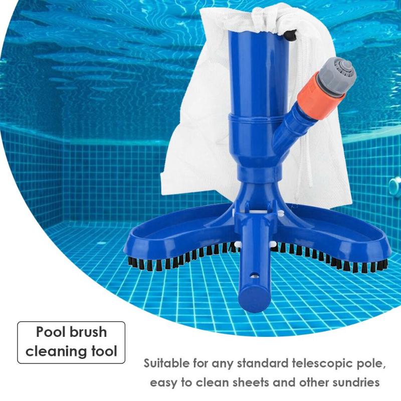 Nozzle Suction Pool Head Vacuum Brush Practical Swimming Home Bath Cleaning Equipment Swimming Pool Brush Cleaning Tool Jet - ebowsos