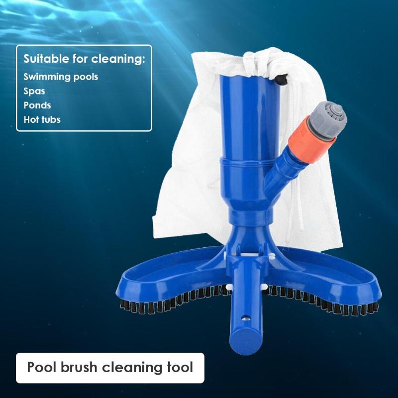 Nozzle Suction Pool Head Vacuum Brush Practical Swimming Home Bath Cleaning Equipment Swimming Pool Brush Cleaning Tool Jet - ebowsos