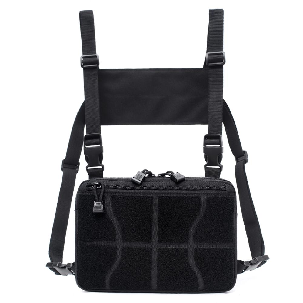 Nylon Adjustable Chest Rig Waist Bag Hip Hop Cross Shoulder Bag Outdoor Men Women New Characteristic Outdoor Bags-ebowsos