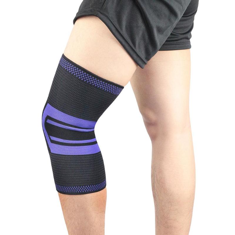 Nylon Comfortable Elastic Knee Elastic Nylon Knitting Pressure Support Leg Protector Hiking Basketball Knee Pad Sleeve-ebowsos