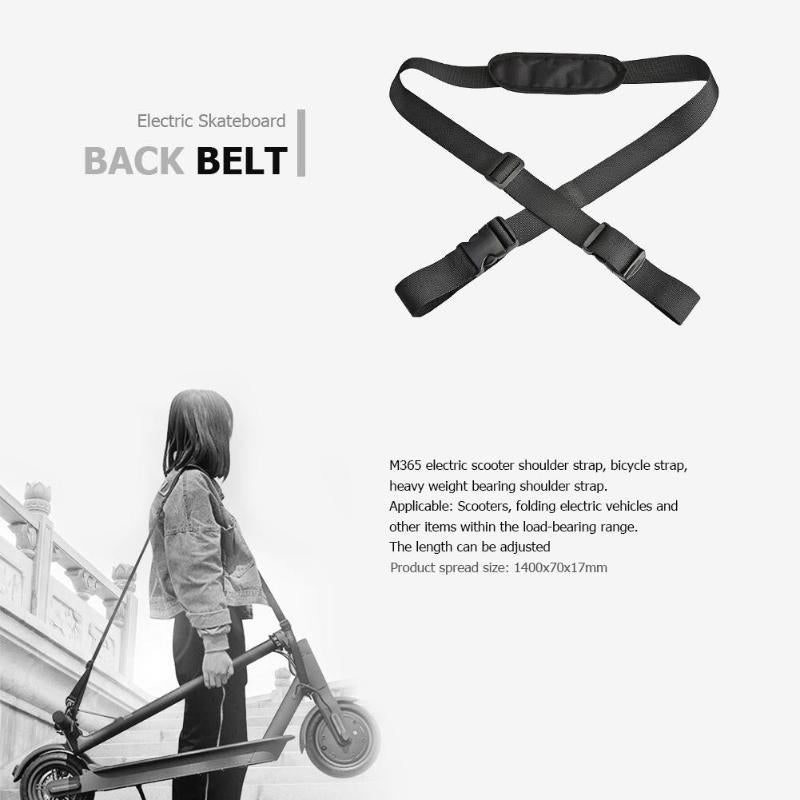 Nylon M365 Electric Scooter Skateboard Hand Shoulder Carrying Back Belt-ebowsos