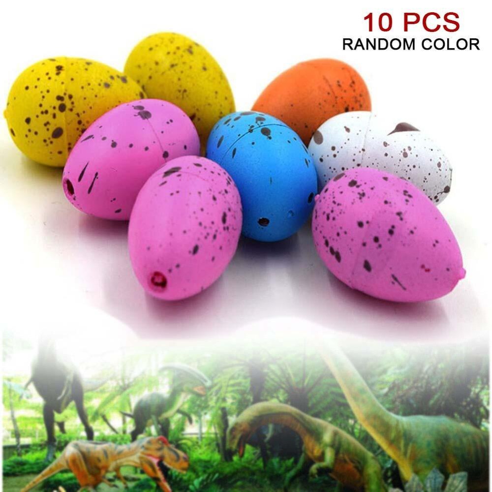 10pcs Kid Toy Dinosaur Eggs Magic Inflatable Hatching Dinosaur Add Water Growing Dinosaur Eggs Hot New-ebowsos