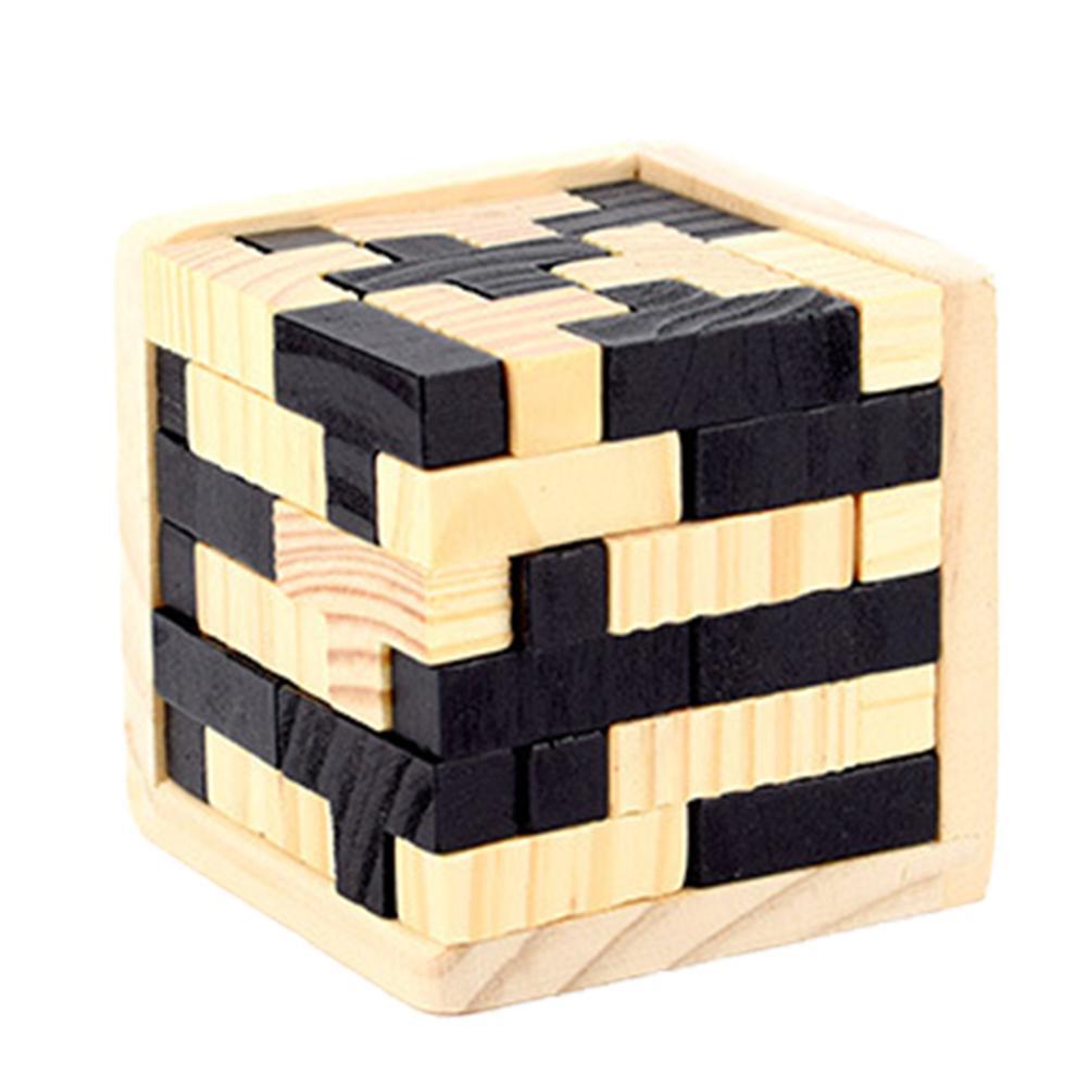 Original Educational Wood Puzzle For Adults Kids Brain Teaser 3D Russia Ming Luban Educational Kid Toy Children Gift Baby Toy-ebowsos