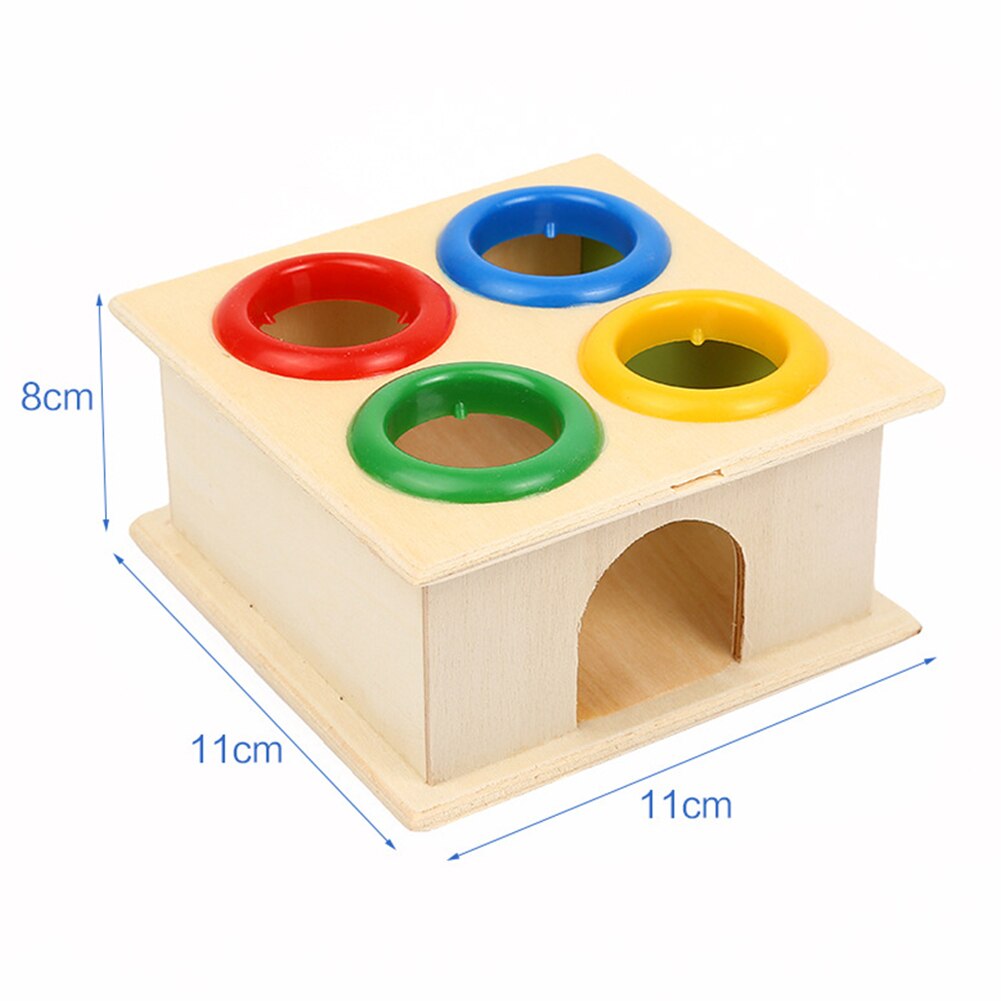 Original Hammering Wooden Ball+Hammer Box Children Early Learning Educational Toys Funny Developmental Toy Brinquedos Educativos-ebowsos