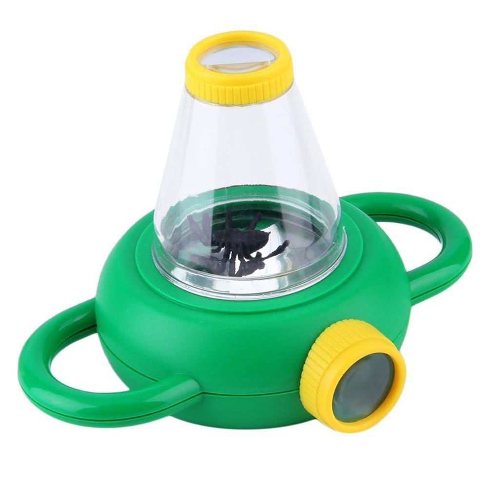 Original Magnifier Two Way Bug Insect Viewer Observation Kids Toy Magnifying Glass Children Educational Excellent Toy-ebowsos