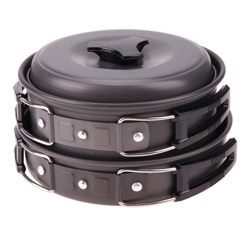 Outdoor Cookware Bowl Pot Pan Set Aluminum Alloy Camping Hiking Camping Kitchen Tools Cooking Picnic Bowls-ebowsos