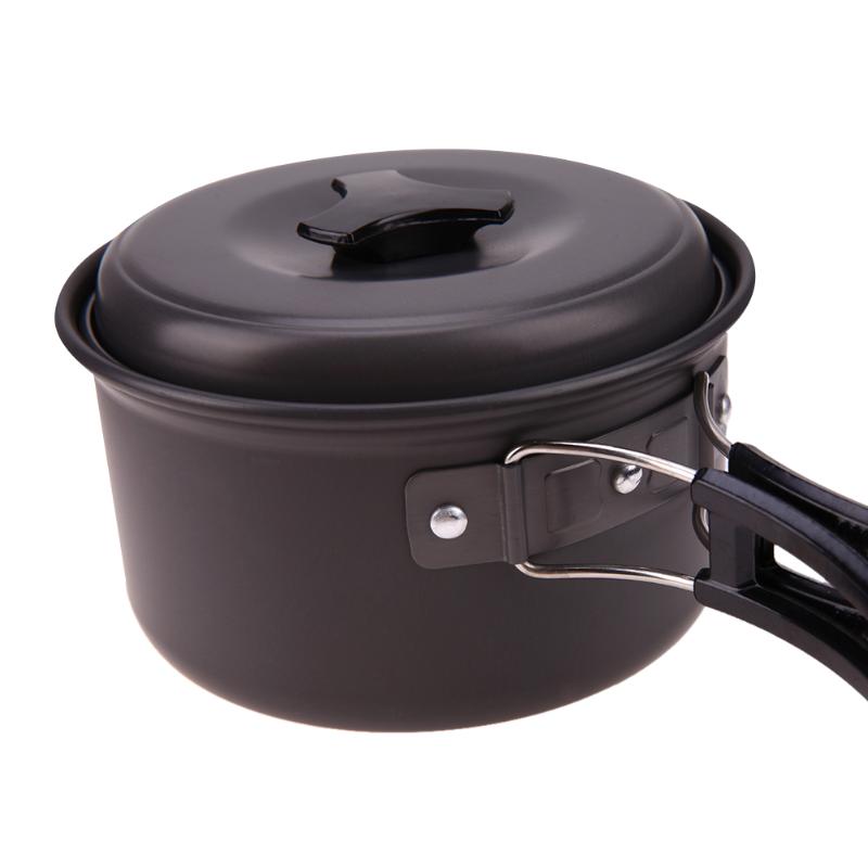 Outdoor Cookware Bowl Pot Pan Set Aluminum Alloy Camping Hiking Camping Kitchen Tools Cooking Picnic Bowls-ebowsos