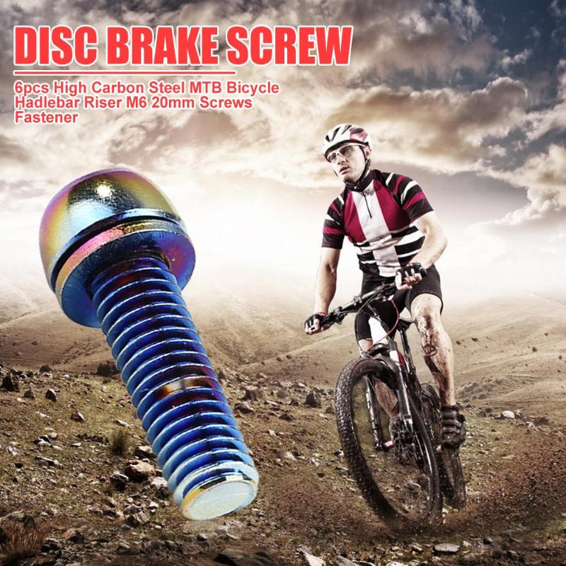 Outdoor Cycling Accessories Disc Brake Screw Multipurpose Practical Durable High Carbon Steel MTB Bicycle Bolts Screws Fastener-ebowsos