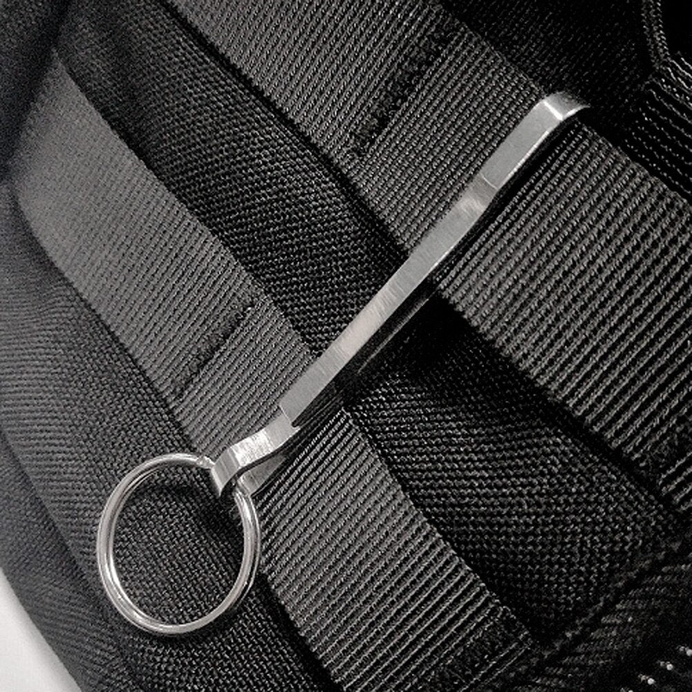 Outdoor EDC Keychain Multi Tools Alloy Key Chain EDC Clip Clamp Clasps for Camping Travling Camping Survival Gear-ebowsos