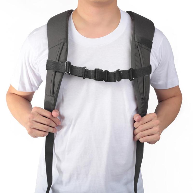 Outdoor Hiking Backpack Adjustable Shoulder Strap w/ Anti-slip Buckle Clip-ebowsos