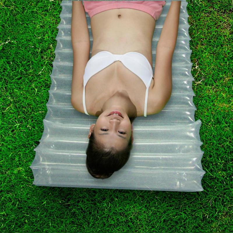 Outdoor Inflatable Transparency Cushion Ultralight Air Emergency Inflatable Mattress-ebowsos