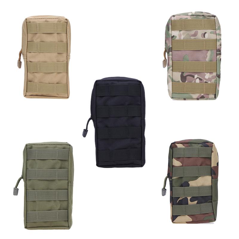 Outdoor Military Tactical Molle Pockets Bag Fans Zipper Waist Running Pouch Travel Camping Bags Soft back tactical belt molle-ebowsos