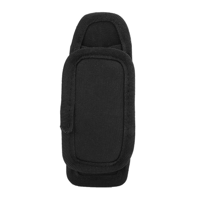 Outdoor Nylon Flashlight Holster Holder Clip Torch Case Elastic Belt Pouch-ebowsos