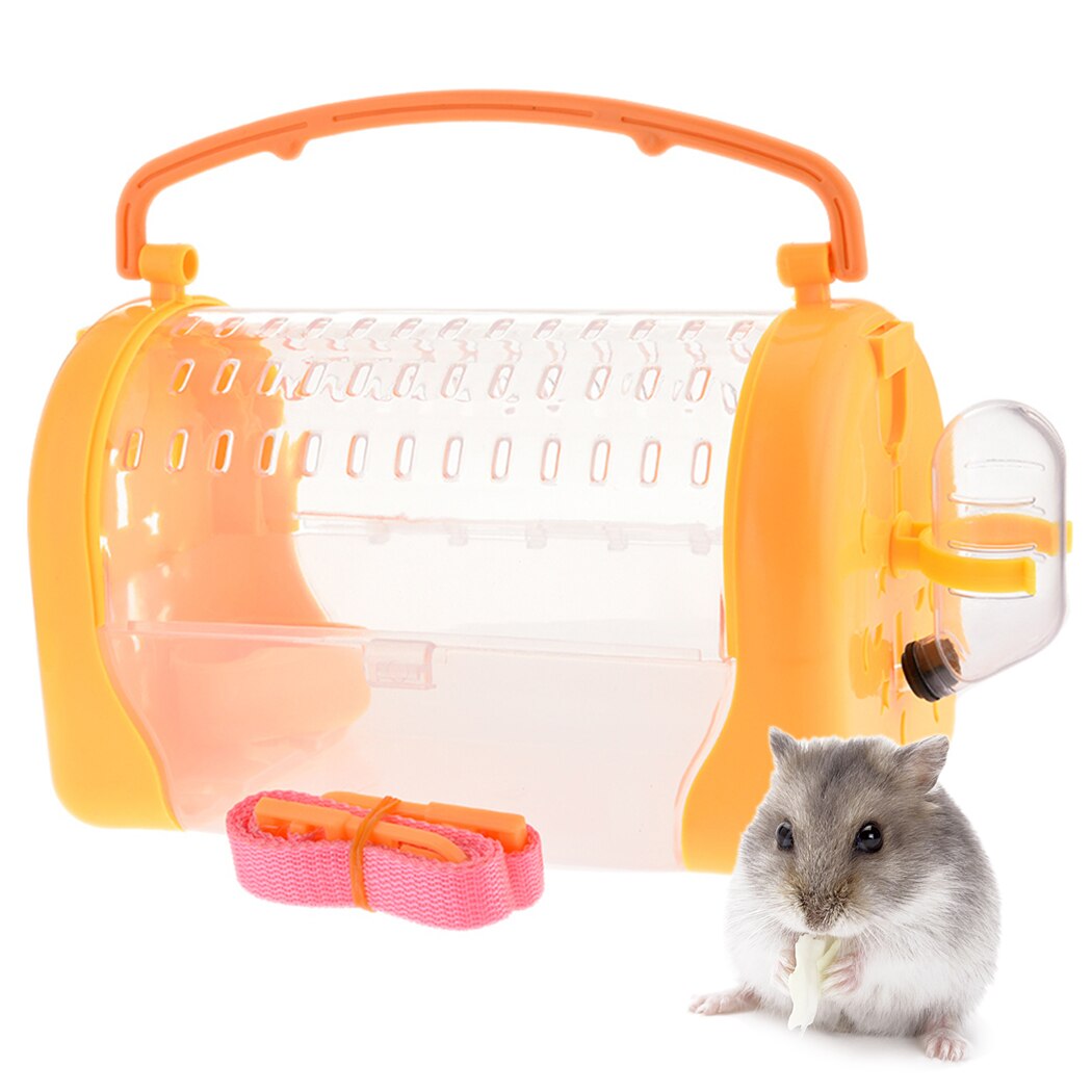 Outdoor Pet Portable Carring Cases Small Pet Travel Bag Hamster Carrier Breathable Shoulder Bags Strap Small Animal Supplies-ebowsos