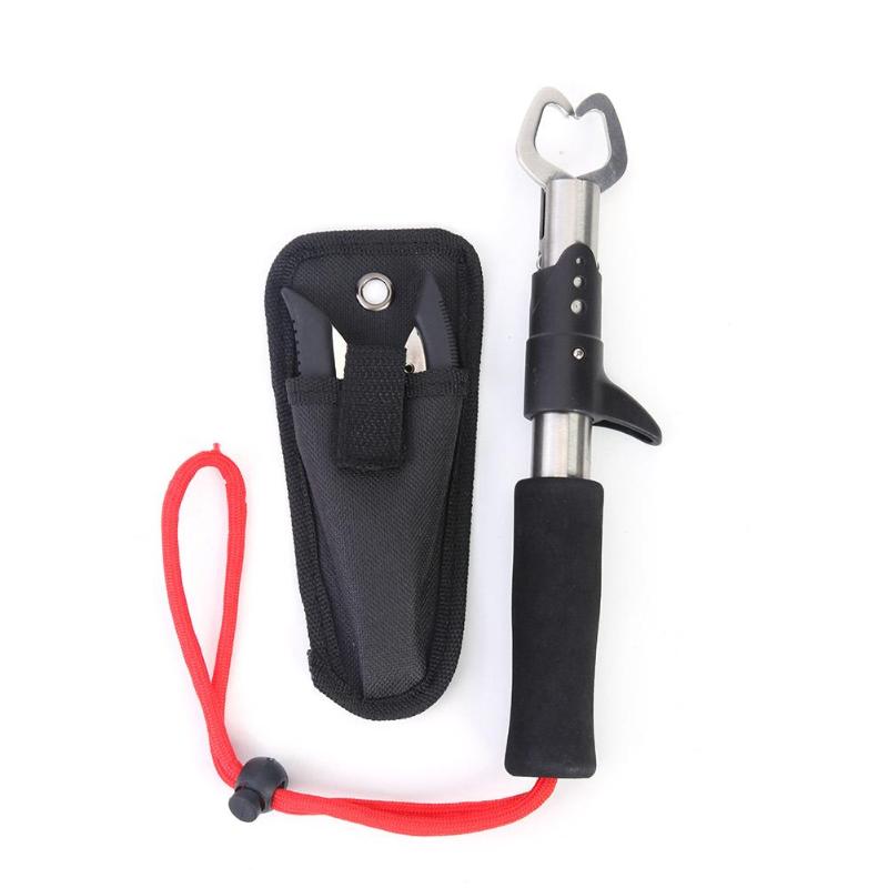 Outdoor Portable Stainless Steel Fishing Pliers Fish Grip Tackle Set w/ Bag-ebowsos