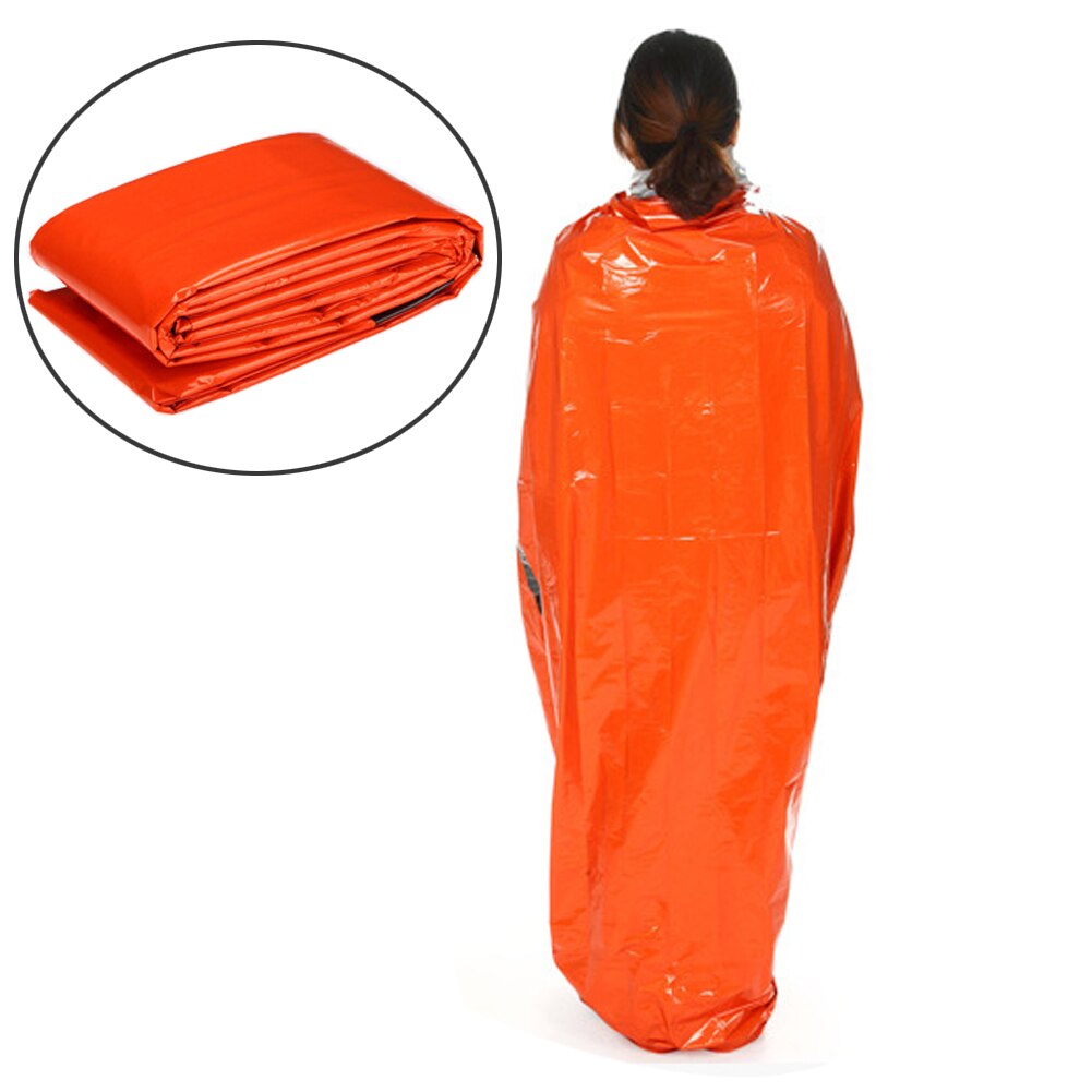 Outdoor Survival Mat Pad Foil Thermal Space First Aid Emergency Blanket Survival To Keep Warm Sleeping Bag Emergency Shelter-ebowsos