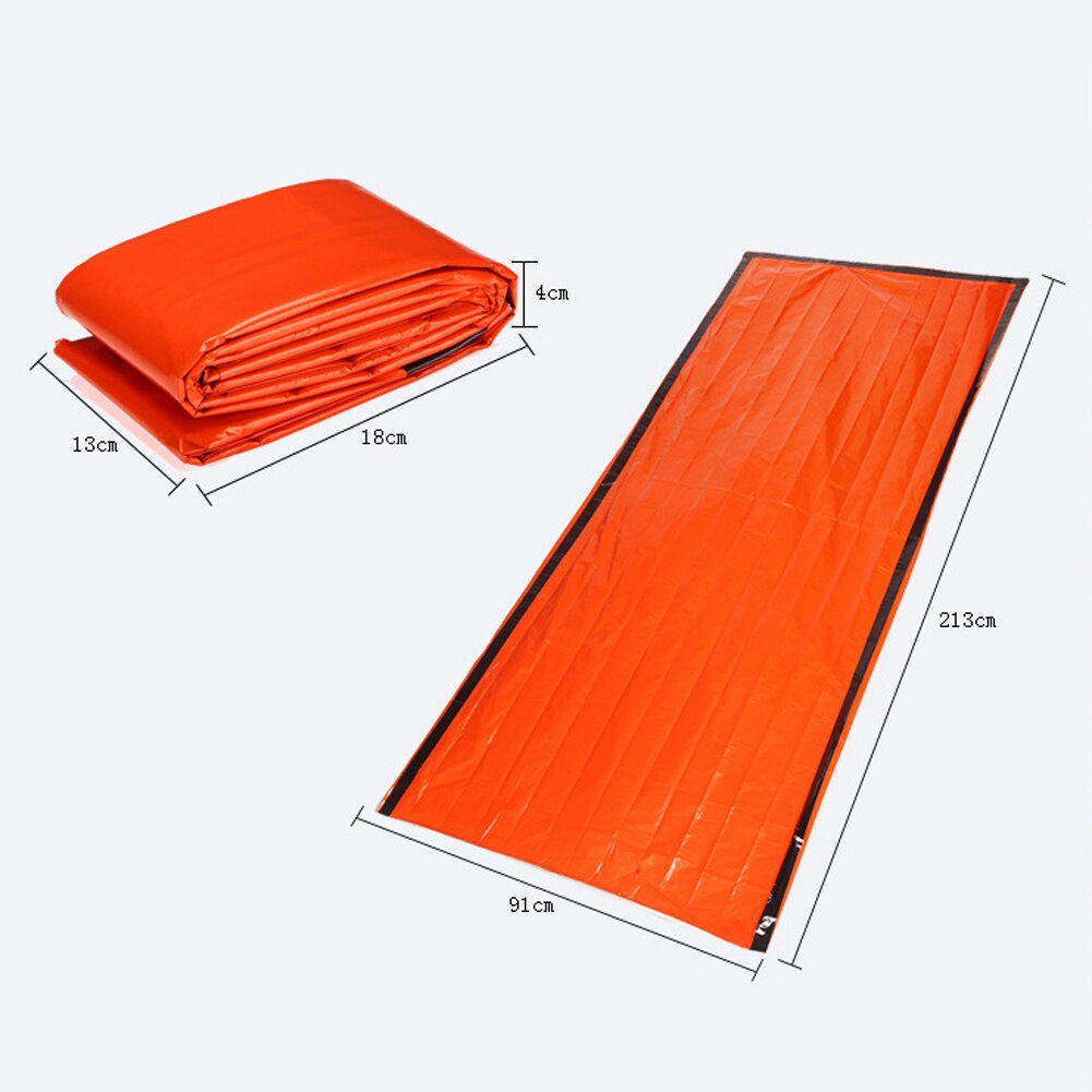 Outdoor Survival Mat Pad Foil Thermal Space First Aid Emergency Blanket Survival To Keep Warm Sleeping Bag Emergency Shelter-ebowsos