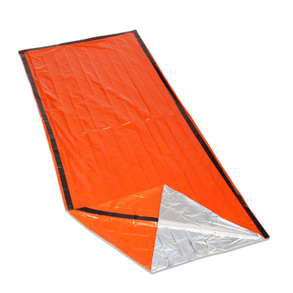 Outdoor Survival Mat Pad Foil Thermal Space First Aid Emergency Blanket Survival To Keep Warm Sleeping Bag Emergency Shelter-ebowsos