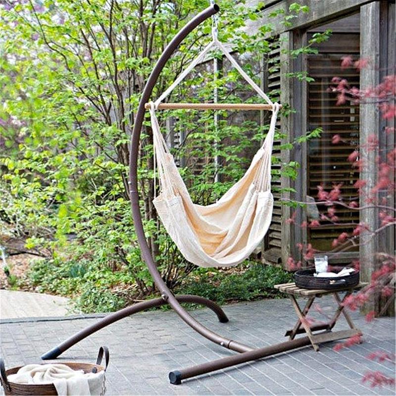 Outdoor Travel Hanging Chair Swing Chair Seat With 2 Pillows Garden Hiking Camping Hammock Bed Hanging Sleep Bag - ebowsos