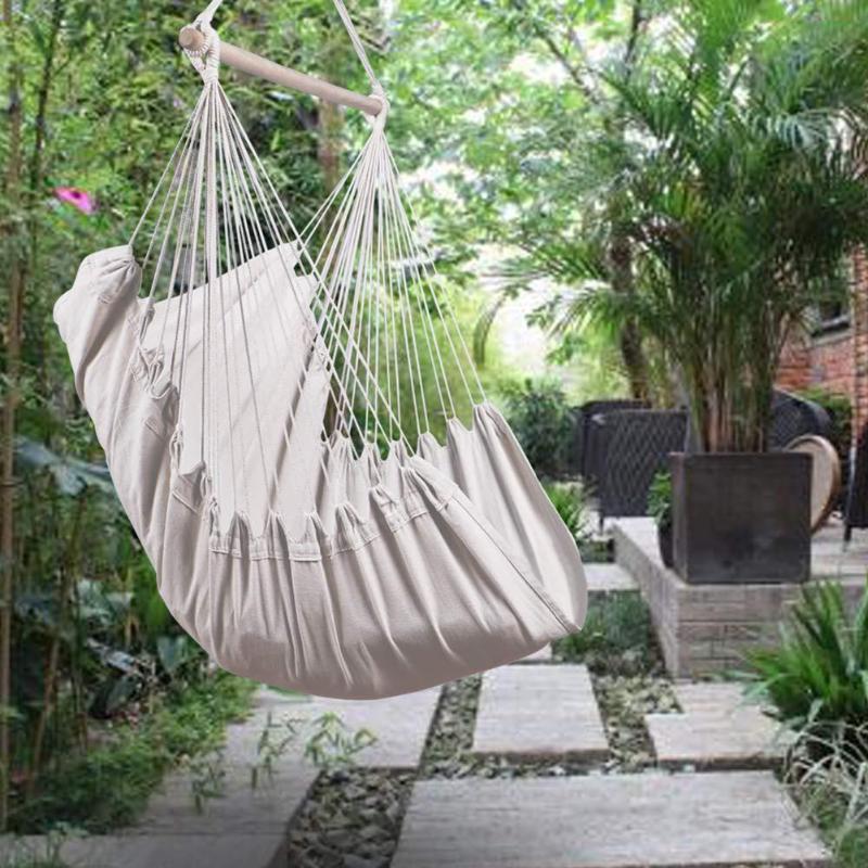 Outdoor Travel Hanging Chair Swing Chair Seat With 2 Pillows Garden Hiking Camping Hammock Bed Hanging Sleep Bag - ebowsos