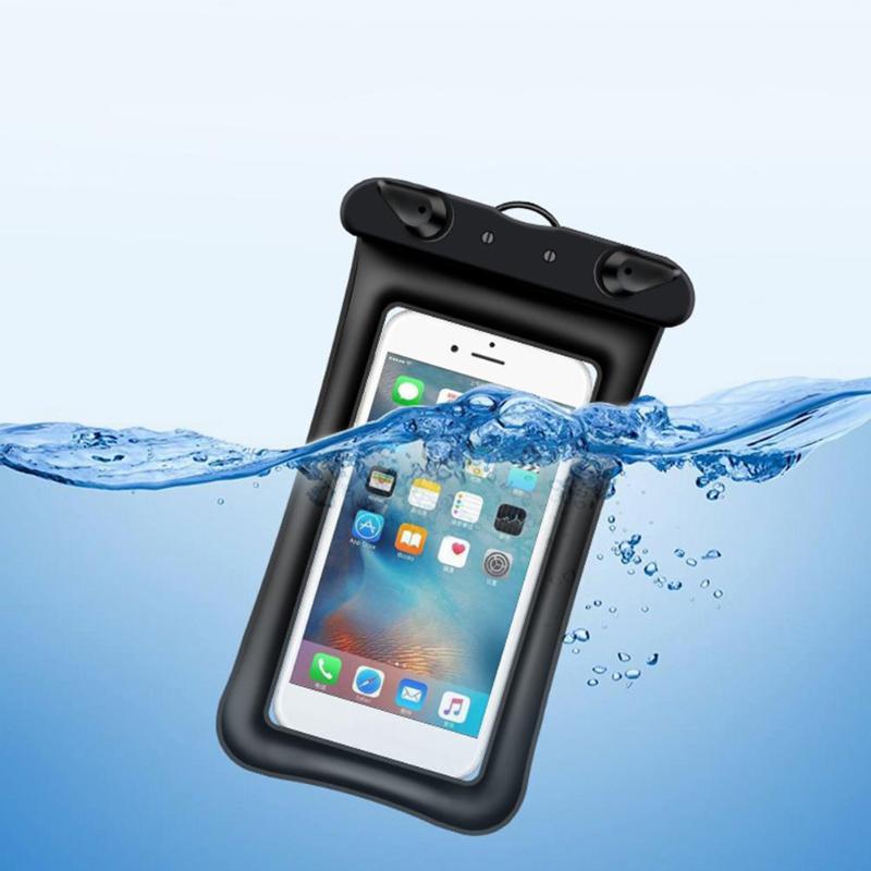 Outdoor Waterproof Touch Screen Mobile Phone Dry Case Bag Clear PVC Sealed Underwater Smart Phone Swimming Pouch Cover-ebowsos