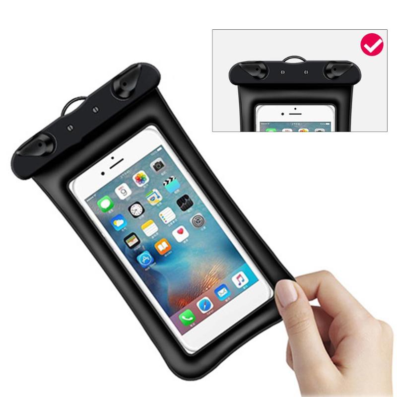 Outdoor Waterproof Touch Screen Mobile Phone Dry Case Bag Clear PVC Sealed Underwater Smart Phone Swimming Pouch Cover-ebowsos