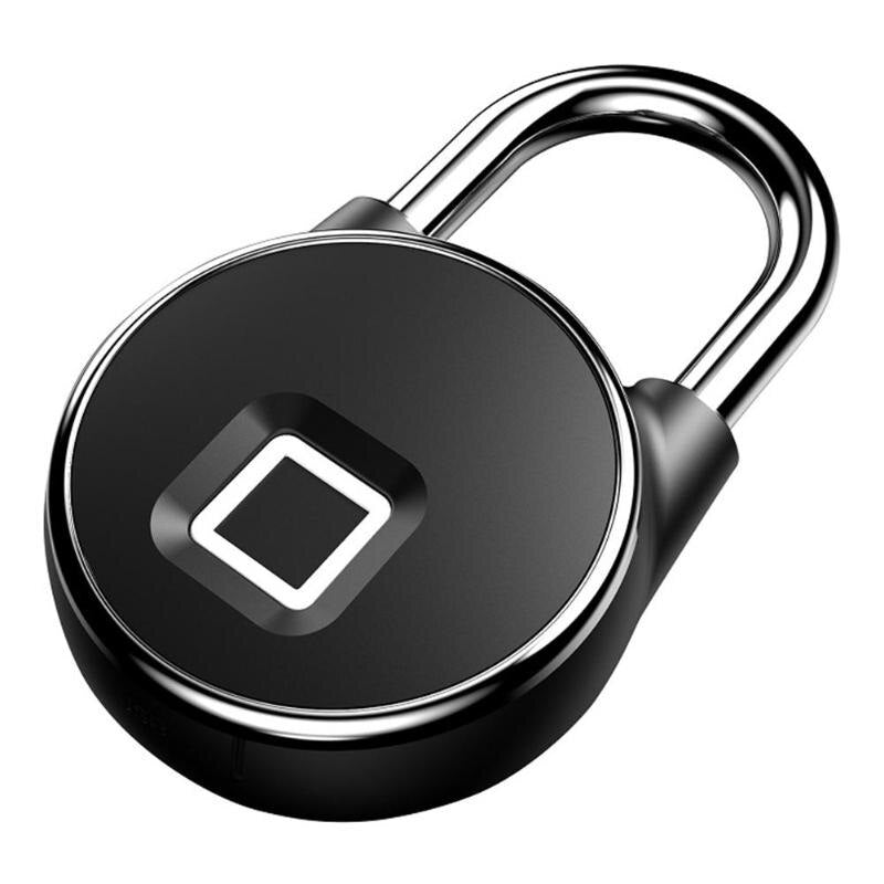 P22 USB Rechargeable Smart Keyless Fingerprint Lock IP65 Waterproof Anti-Theft Security Padlock Door Luggage Case Lock Promotion - ebowsos