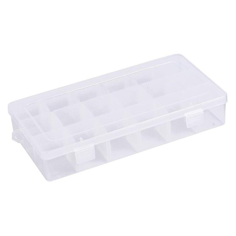 PP Plastic Fishing Tackle Box 18/36/24 Compartment Lure Bait Hook Organizer Storage Case Fishing Accessories-ebowsos