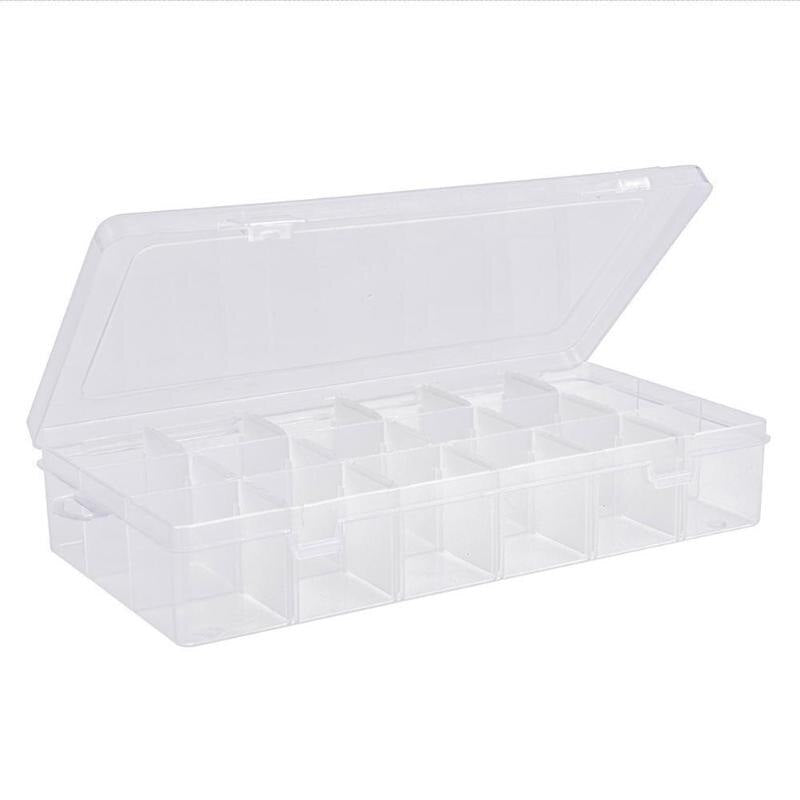 PP Plastic Fishing Tackle Box 18/36/24 Compartment Lure Bait Hook Organizer Storage Case Fishing Accessories-ebowsos