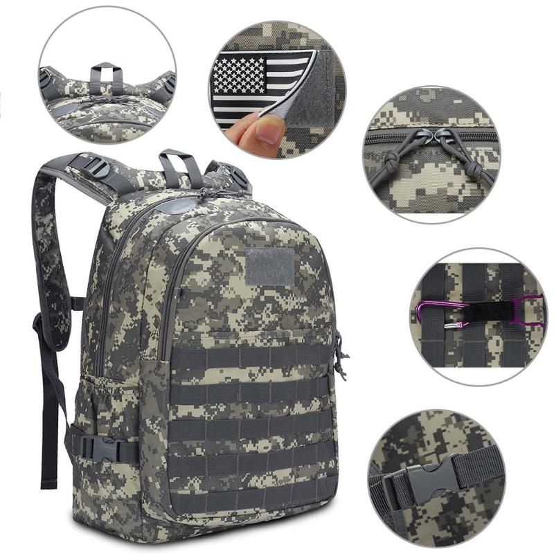 PUBG Backpack Men School Bag Mochila Pubg Battlefield Infantry Pack Camouflage Travel Canvas USB Headphone Back Knapsack-ebowsos