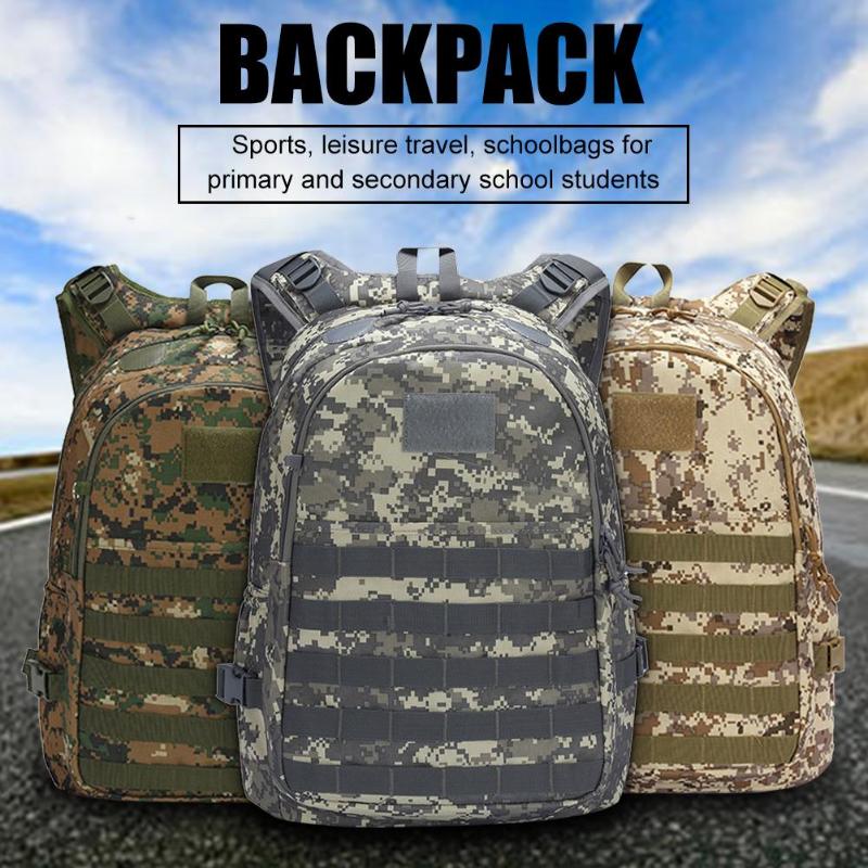 PUBG Backpack Men School Bag Mochila Pubg Battlefield Infantry Pack Camouflage Travel Canvas USB Headphone Back Knapsack-ebowsos