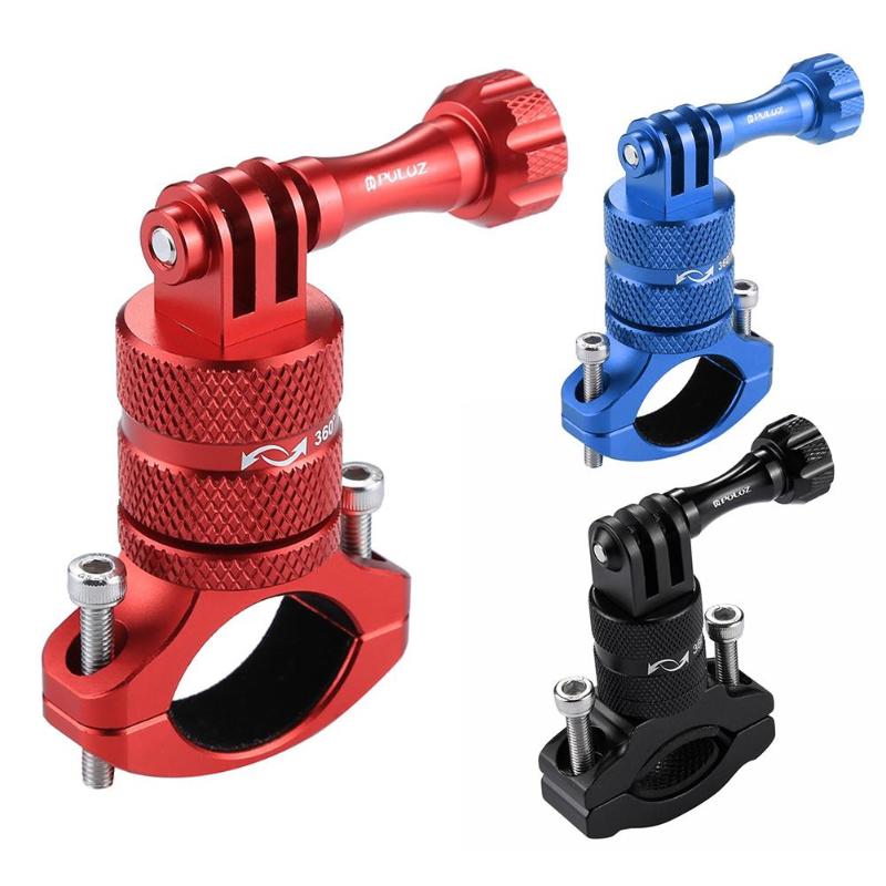 PULUZ Aluminium Alloy Rotatable Mountain Bike Handlebar Mount Holder Adapter Bracket for Go Pro Bicycle Mount PU223 Accessories-ebowsos