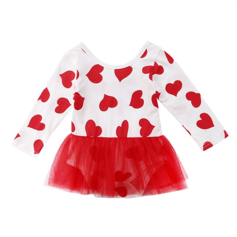 Party Newborn Kids Baby Girls Romper Tutu Dress Skirt Playsuit Outfit Clothes - ebowsos