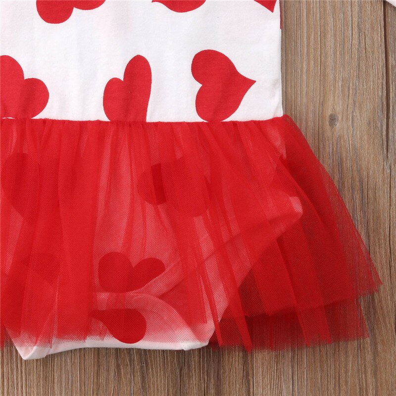 Party Newborn Kids Baby Girls Romper Tutu Dress Skirt Playsuit Outfit Clothes - ebowsos